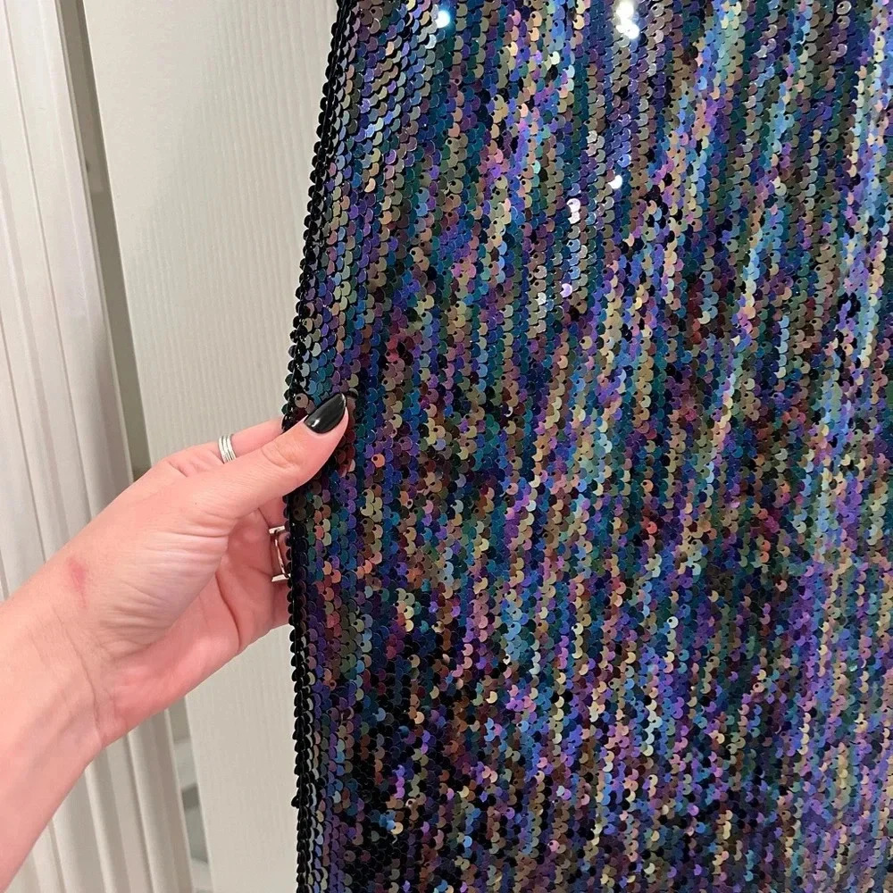 AQUA Bloomingdale’s Sequined Slip Dress - Picture 12 of 13
